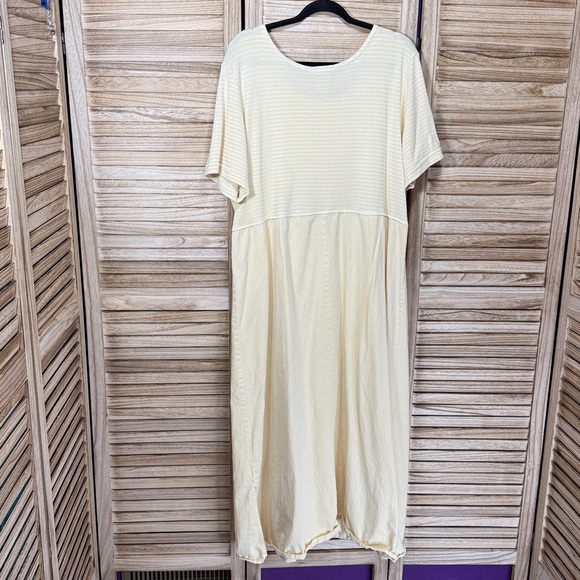 Studio Ease Yellow Short Sleeve Dress W/ Jacket Vintage Pockets Size 18W - Picture 13 of 13